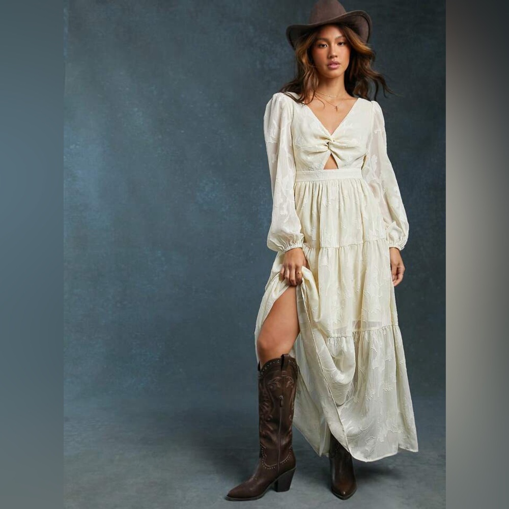 WESTFADE SHEIN Long Sleeve Boho Maxi Dress